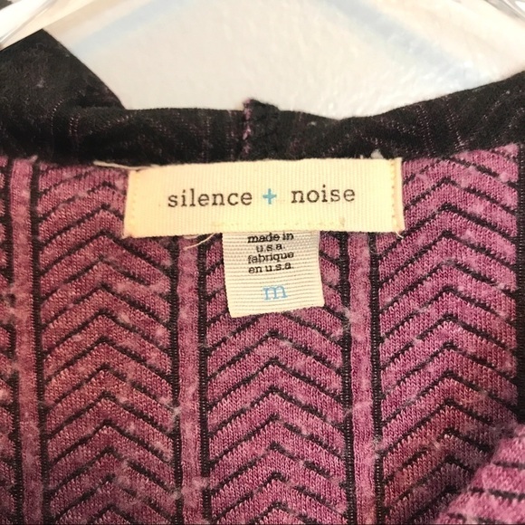 UO Silence + Noise Pink/Black Hooded Poncho Size M - Picture 8 of 8
